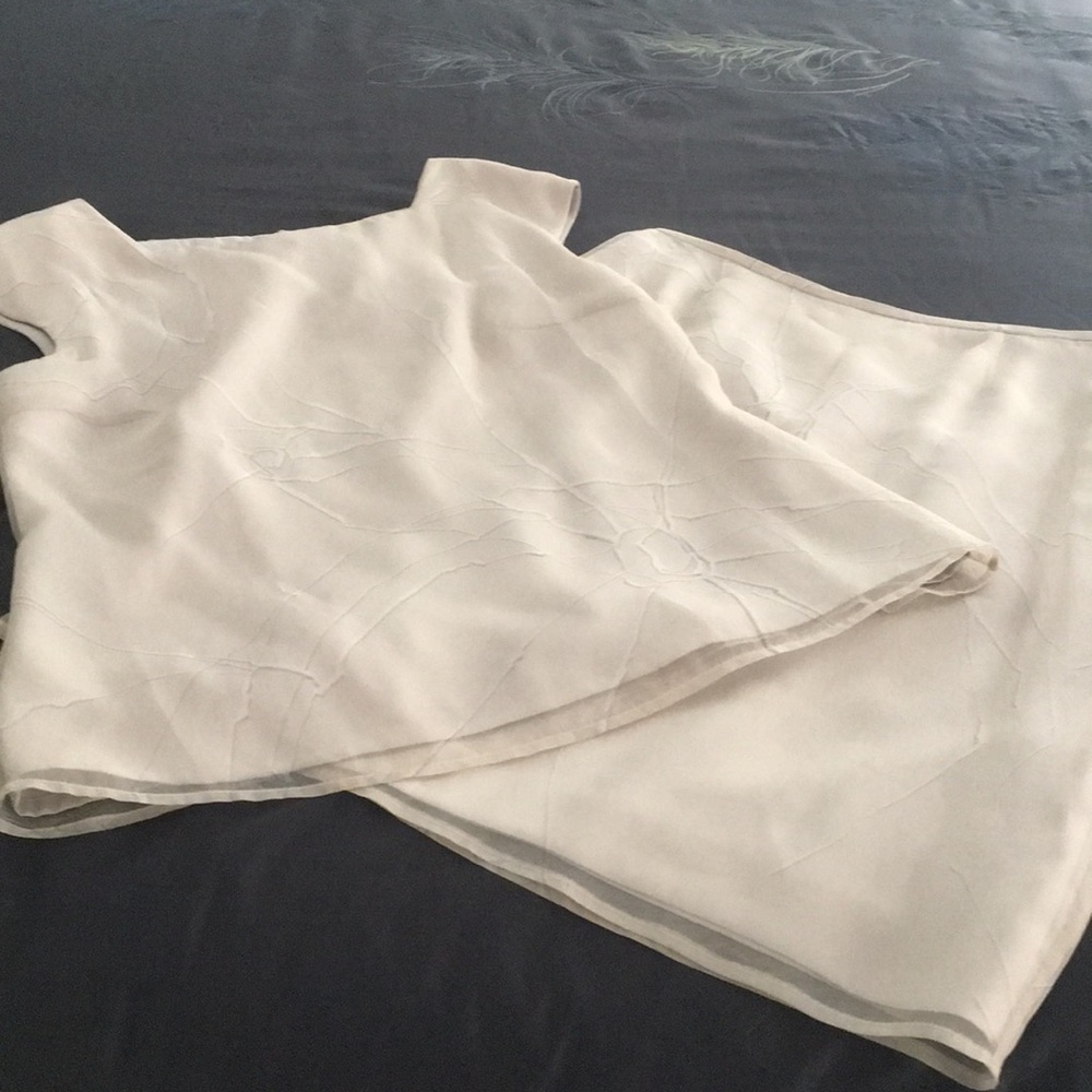 Escada Laurel label silk skirt and top ensemble